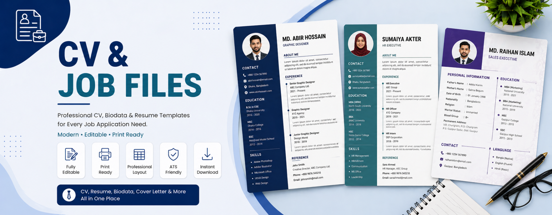 CV & Job Files